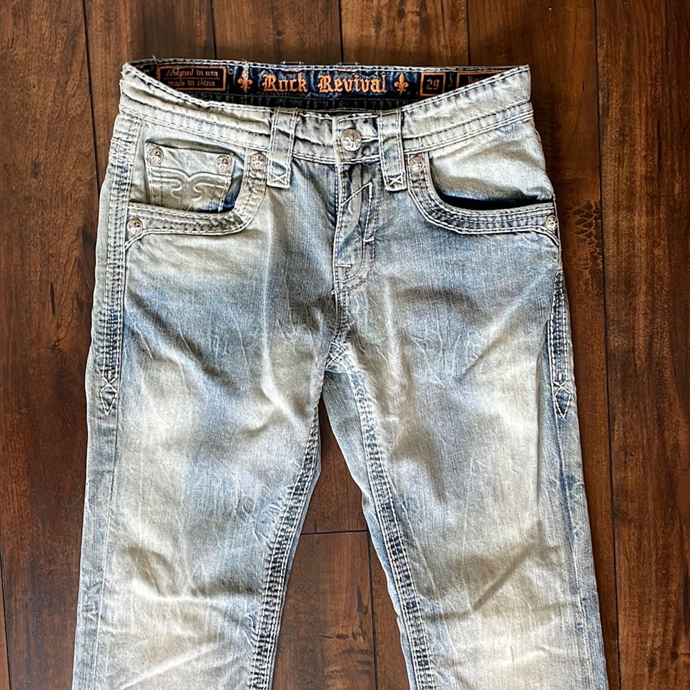 Straight jean mens rock revivals